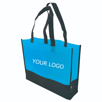 15" x 11.5"x 3" Fashionable Color-block Non-Woven Tote Bags with Your Logo