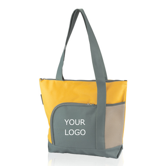 16.54"x14.49"x4.53" Waterproof Oxford Cloth Foldable Shopping Bag Portable Patchwork Tote Bag