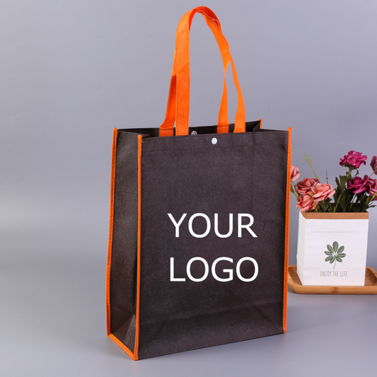 8" x 10"x 4" Customized Eco-friendly Non-Woven Promotional Tote Bags for Advertising