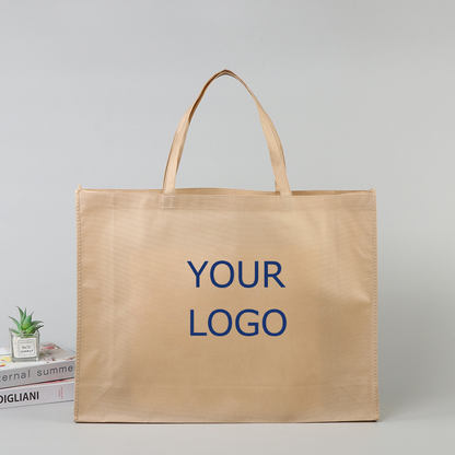 15.5" x 14"x 3.5" Foldable and Reusable Non-woven Shopping Bag with Your Logo