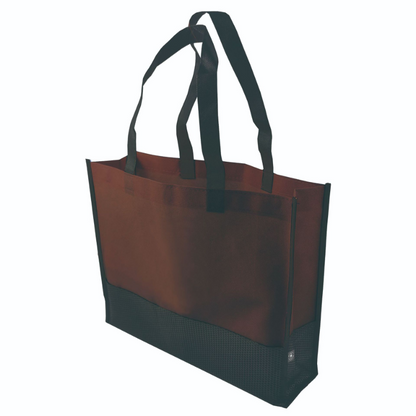 15" x 11.5"x 3" Fashionable Color-block Non-Woven Tote Bags with Your Logo