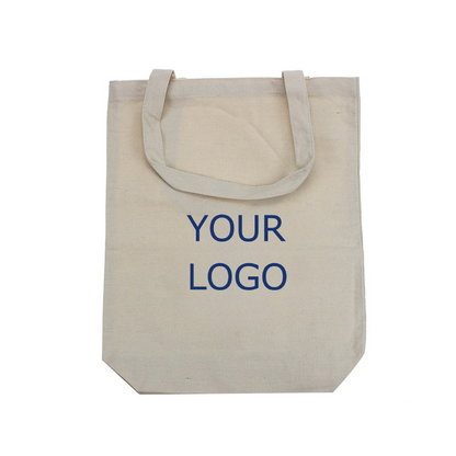 13.0"x 15.0"x 4.0" 10 oz Heavy Duty Sturdy Canvas  Tote Bag MOQ 10