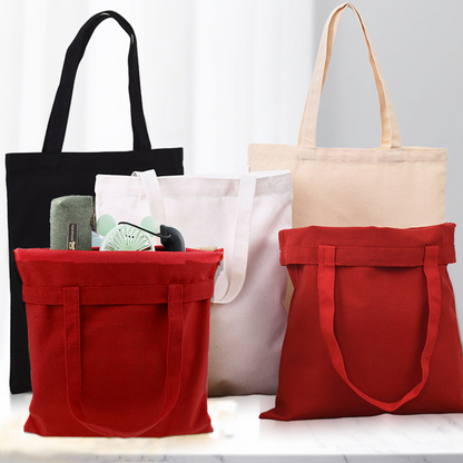 13.4"x 15.8" Multi-color 10 oz Canvas Portable Shopping Bag MOQ 10