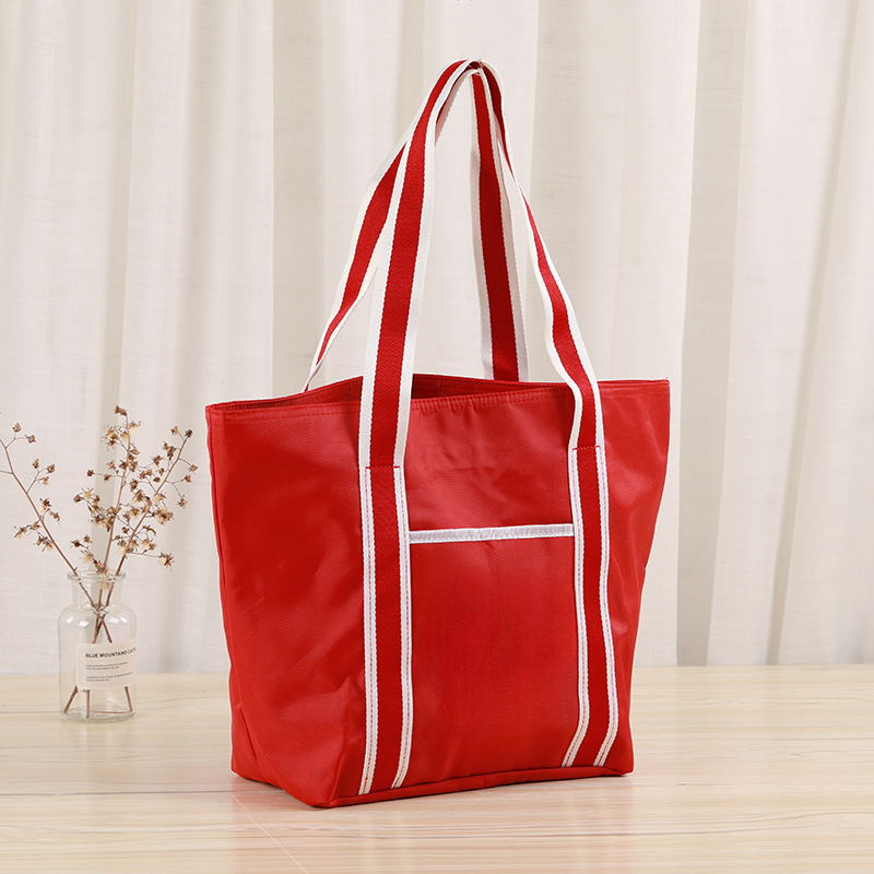 16.25" x 12.13"x 4.88" Custom Oxford Cloth Travel Bag with Long Handles Tote Bag for Shopping