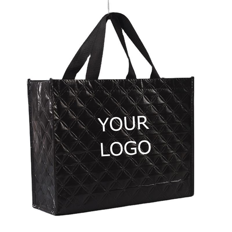 13" x 13.75"x 3" Custom Fashionable  Shopping Bag 3-layer Non-woven Bag