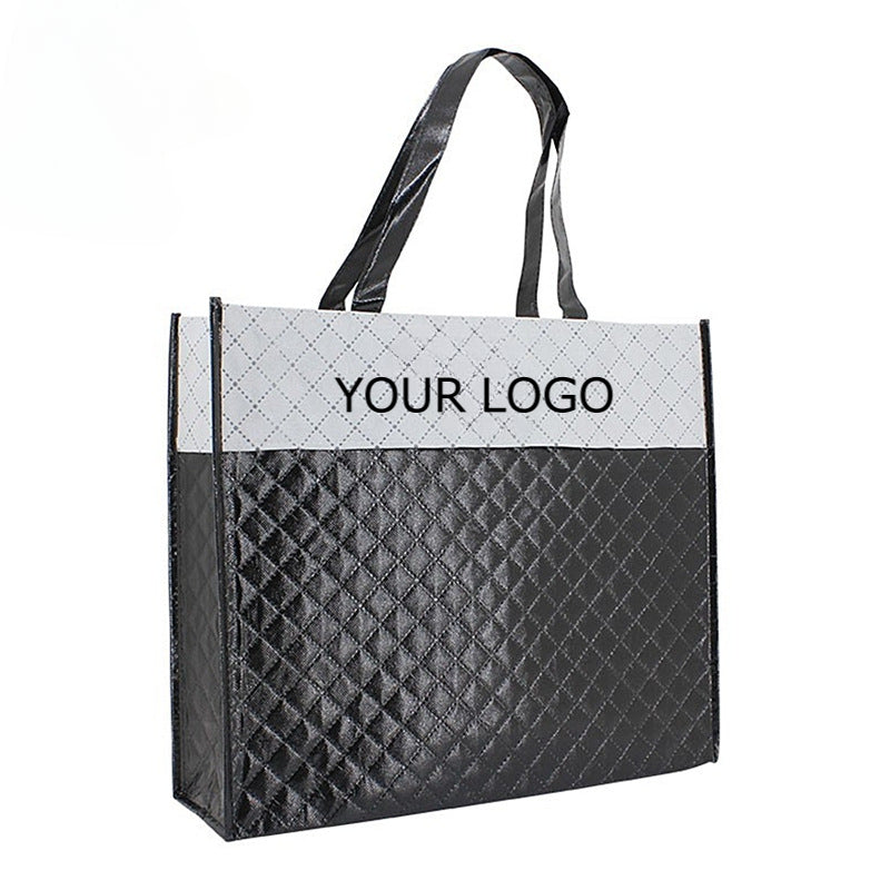 13" x 13.75"x 3" Fashion High-end Clothing Shopping Bag non-woven Eco-friendly Bag with Your Logo