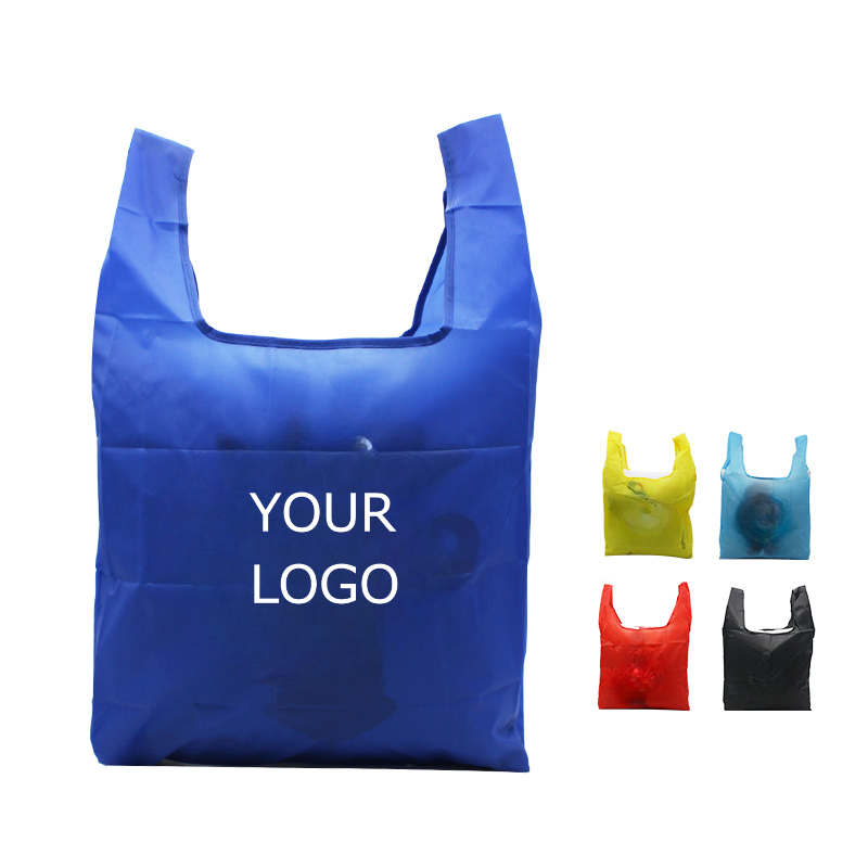 Foldable Heavy Duty Polyester Tote Bag for Grocecies MOQ 10