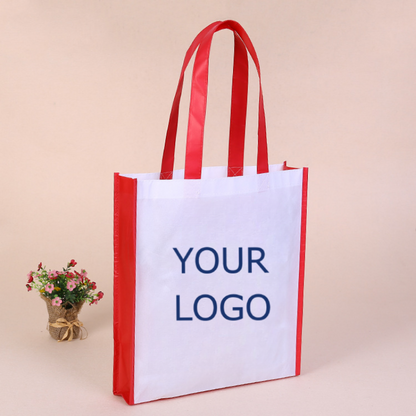 11.8" x 15.7" x 3.9" Reusable 80 GSM Spunbond Nonwoven Vertical Tote Bag for Travel Storage