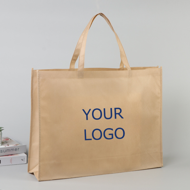 15.5" x 14"x 3.5" Foldable and Reusable Non-woven Shopping Bag with Your Logo