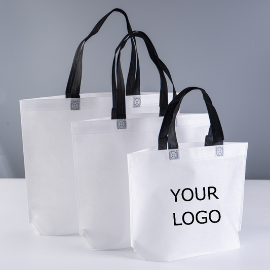 17.72"x14.17"x3.94" Custom Thickened Non-woven Tote Bag Foldable and Reusable Shopping Bag