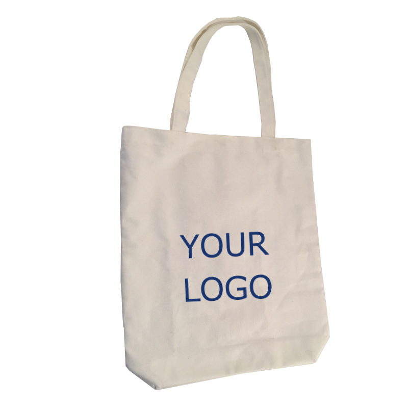 15.5" x 15", Custom Cotton Canvas Shopping Bag Cotton Sheeting Natural Economy Tote Bag