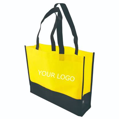 15" x 11.5"x 3" Fashionable Color-block Non-Woven Tote Bags with Your Logo