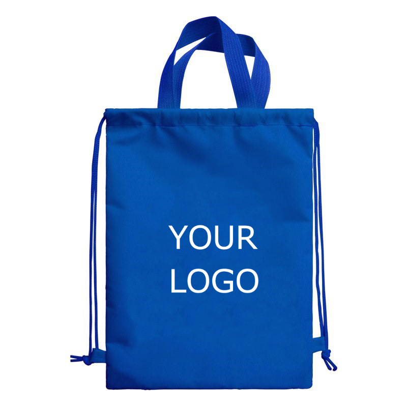 13" x 16.5" Multicolor Non-Woven Promotional Drawstring Bag