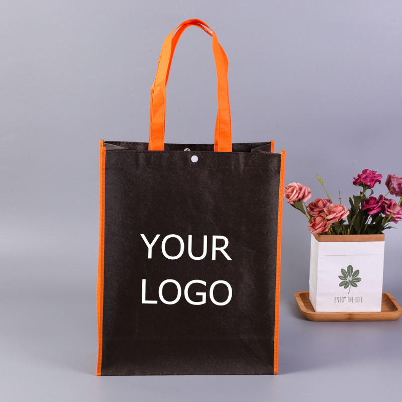 8" x 10"x 4" Customized Eco-friendly Non-Woven Promotional Tote Bags for Advertising