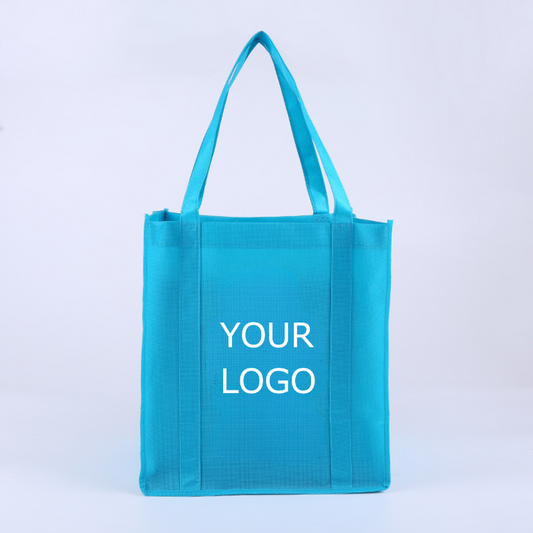 10"x 14"x 6" Promotional Tote Bag Non-woven Bag with Reinforced Handles