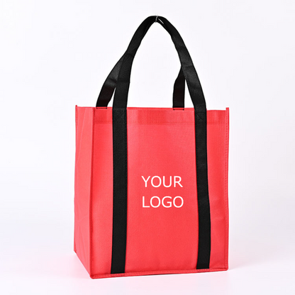 18"x 15"x 8" Promotional Non-woven Washable Foldable Shopping Bag with Reinforced Handles