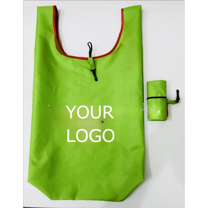 14.5" x 16" Custom Reusable Polyester Rainbow Shopping Bag Foldable Grocery Bag