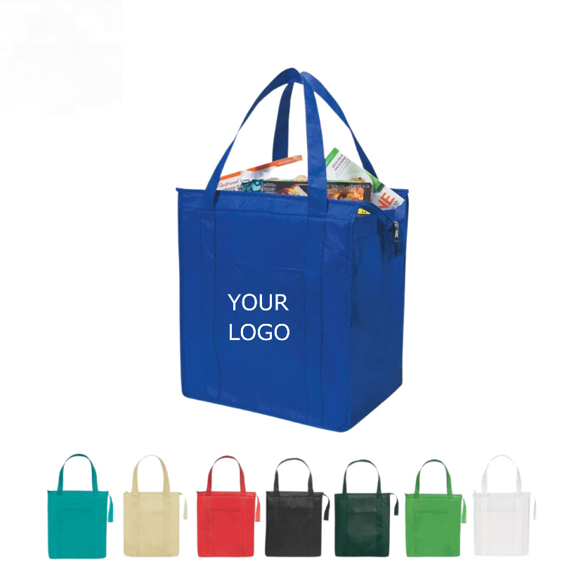 13.54" x 15.91"x 6.69" Promotional Eco-friendly Reusable Non-woven Tote Bag