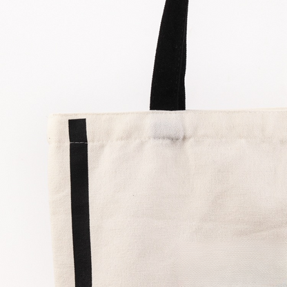 Custom Portable Shopping Bag, Cotton Canvas Bag, 13.4" x 15.4" x 4"