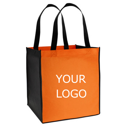 10" x  8" x 4" Reusable Non Woven Fabric Tote Bag with Handles for Shopping Merchandise Trip Weeding Birthday Party Favor