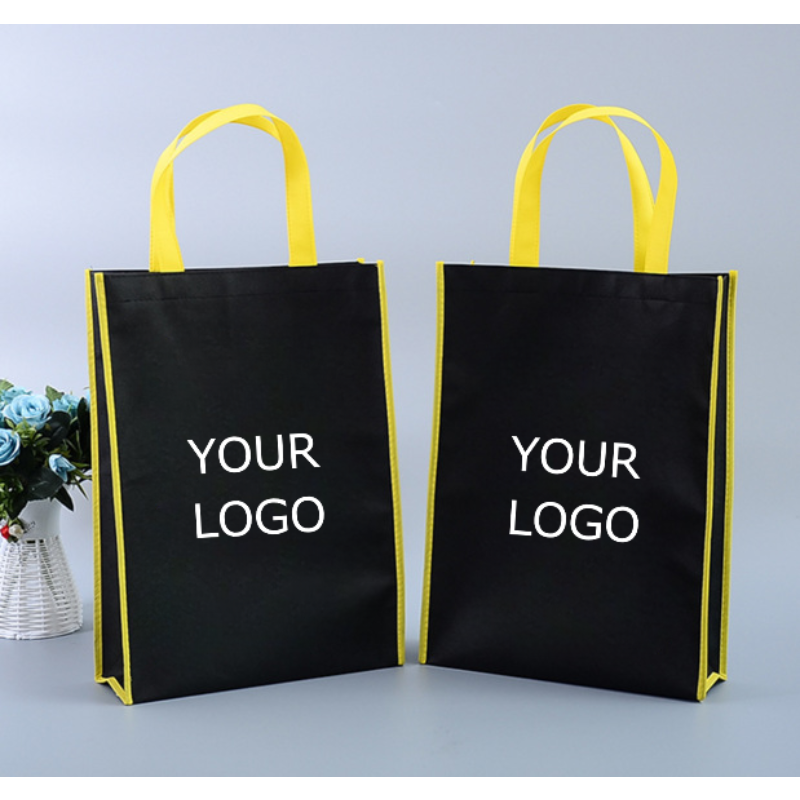 11.8" x 11.8" x 3.9" Non Woven Tote Shopping Bag for Groceries Custom Bag with Logo