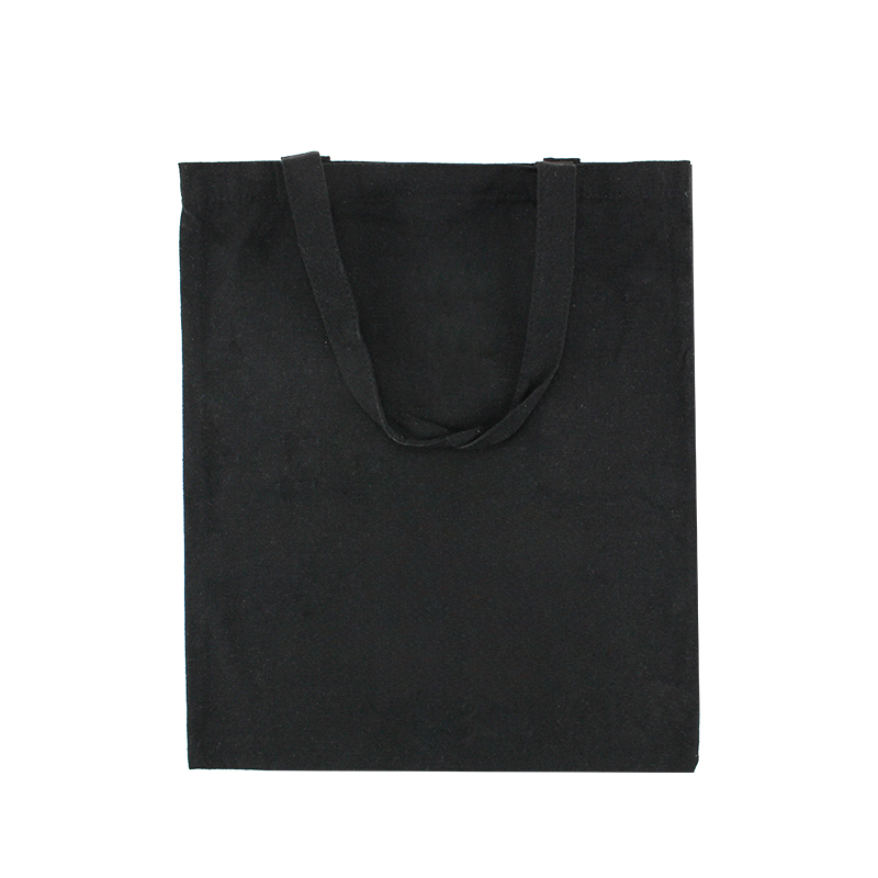 13.8" x 16.5" Custom Black 10 oz Canvas Grocery Bag MOQ 10