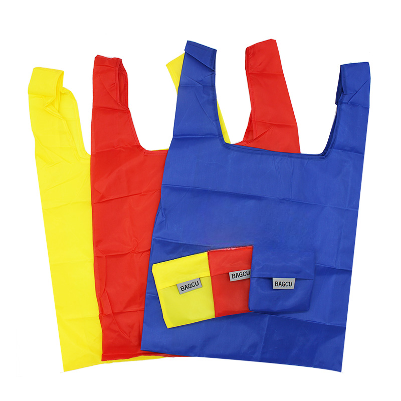 Foldable Heavy Duty Polyester Tote Bag for Grocecies MOQ 10