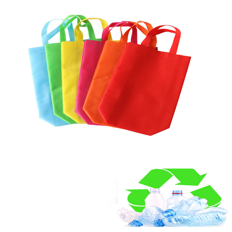 14.17"x 11.81"x 7.87" Eco-friendly Non-woven Washable Foldable Shopping Bag with Reinforced Handles