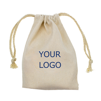 5.9" x 8.3" Promotional 10 oz Canvas Drawstring Bag for Home Storage MOQ 10