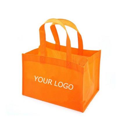 14.17"x 11.81"x 7.87" Eco-friendly Non-woven Washable Foldable Shopping Bag with Reinforced Handles