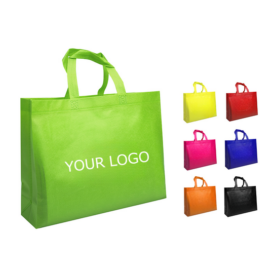 11.8 x 15.7 Inch Non-Woven Tote Bags, Party Gift Bag Goodie Treat Bags with Handles, MOQ 100