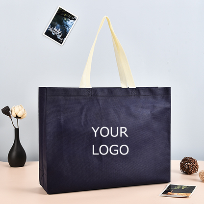 24" x 18"x 6" Large Capacity Reusable Non-woven Tote Bag Shopping Bag with Your Logo