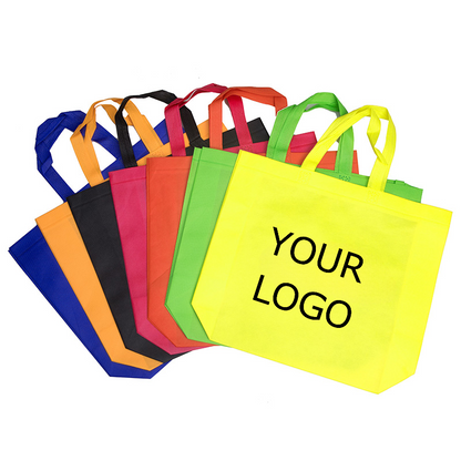 11.8 x 15.7 Inch Non-Woven Tote Bags, Party Gift Bag Goodie Treat Bags with Handles, MOQ 100