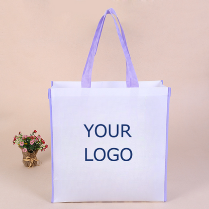 11.8" x 15.7" x 3.9" Reusable 80 GSM Spunbond Nonwoven Vertical Tote Bag for Travel Storage