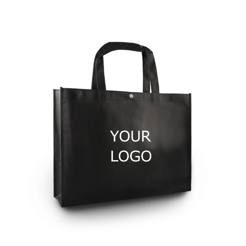 20" x 16"x 6" Promotional Non-woven Tote Bag with Snap Button