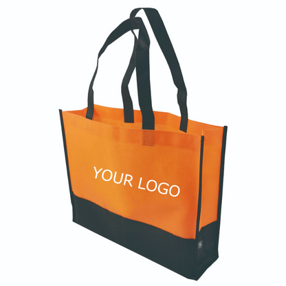 15" x 11.5"x 3" Fashionable Color-block Non-Woven Tote Bags with Your Logo