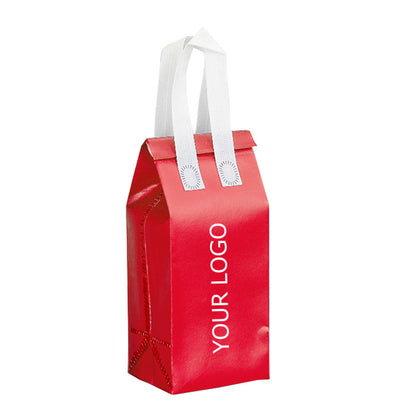 9.06" x 11.81" x 7.09" Aluminum Foil and Non-woven Insulated Three-dimensional Bag