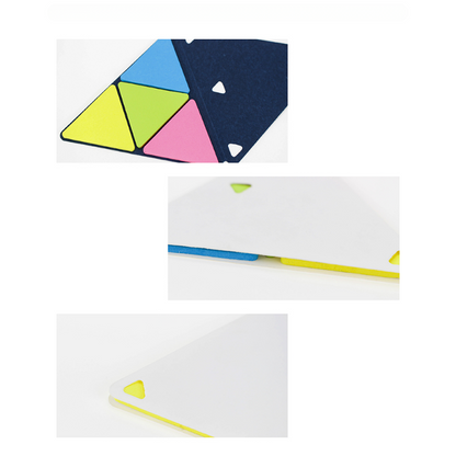 Mini Triangle Sticky Notes Pad, Post-it Notes Pad, 4" x 4" x 4", MOQ 50