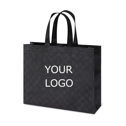 12.60"x10.24"x3.94" Lamination Non-woven Shopping Tote Bag Eco-friendly Storage Bag