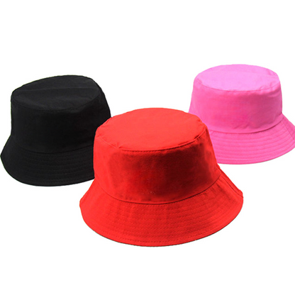 Solid Color Summer Bucket Hats for Unisex, Sun Hat Set Lightweight Fishman Cap for Holiday, MOQ 50