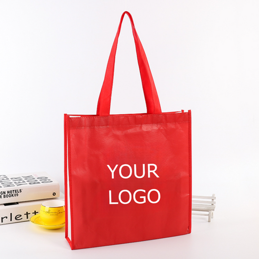 13.5" x 15" x 4.25" Promotional Heave-duty Non Woven Shopping Bag with Long Handles