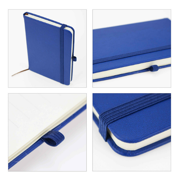 PU Notebook, Elastic Band Closure, A6, 3.7" x 5.5", 74 Sheets, MOQ 10