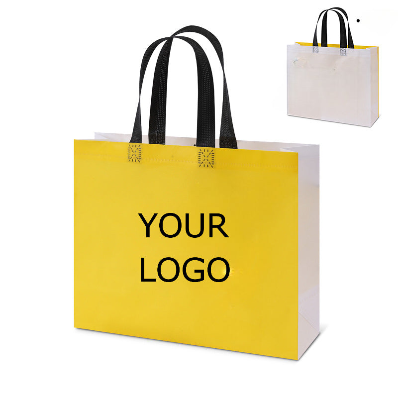 12.60"x10.24"x3.94" Lamination Non-woven Shopping Tote Bag Eco-friendly Storage Bag