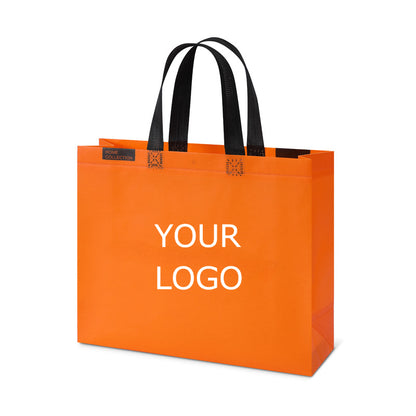 12.60"x10.24"x3.94" Lamination Non-woven Shopping Tote Bag Eco-friendly Storage Bag