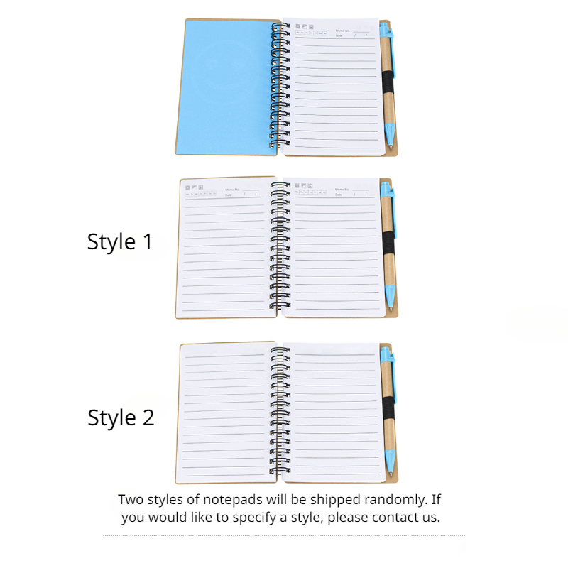 Eco Friendly Notepad with Lovely Smiley Face, included a Pen, 4" x 5", 70 Sheets, MOQ 50