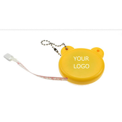 Key Chain, Key Ring, Retractable Colorful Bear Tape Measure, 1.5M, MOQ 100