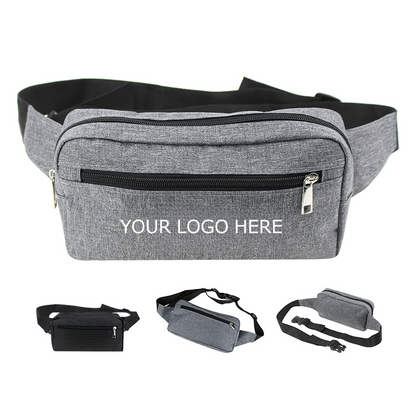 Adjustable Waterproof Square Fanny Pack, Crossbody Fanny Pack, Belt Bag with Adjustable Strap, MOQ 10