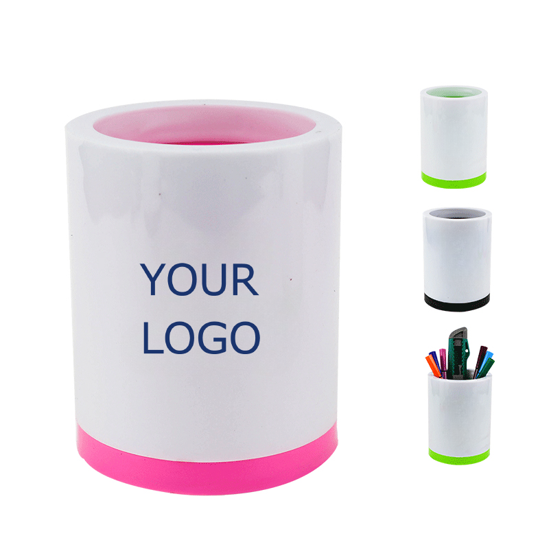 Round DIY Plastic Pen Holder MOQ 10