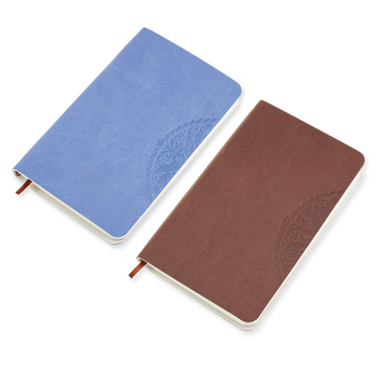 PU Notebook, Embossed Bloom, 3.5" x 5.7", 100 Sheets, MOQ10