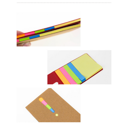 Exclamation Mark Cover, Sticky Notes Pad, 350g Color Cardboard Cover, 2.7" x 4.1", MOQ 50